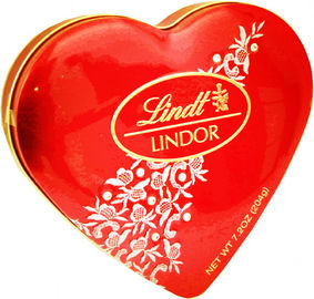 중국 사탕/단것/초콜렛/과자를 위한 심장 모양 주석 상자를 착색하십시오 협력 업체